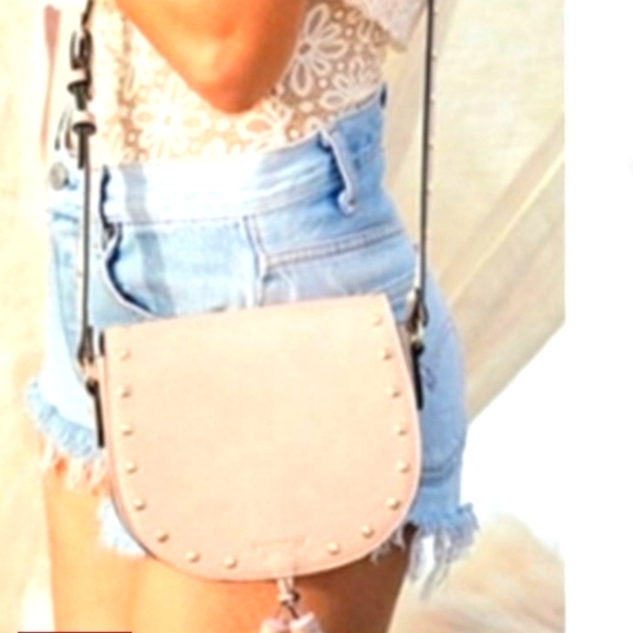 Victorias Secret blush studded tassel crossbody bag - Picture 4 of 10